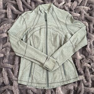 Lululemon Define Jacket Heathered Grey Sz 12
